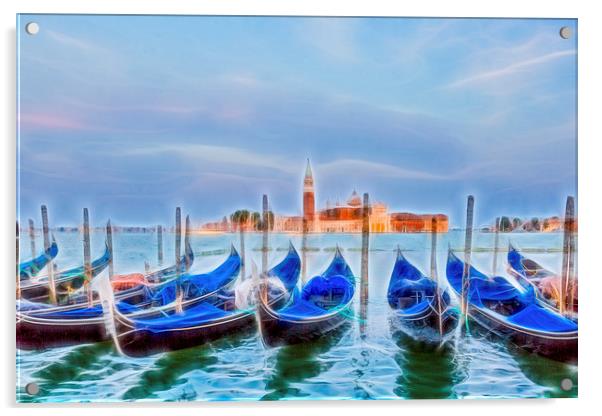 Venetian dusk Acrylic by Gary Finnigan
