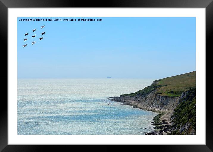  Beachy Head Reds  Framed Mounted Print by Richard Hall