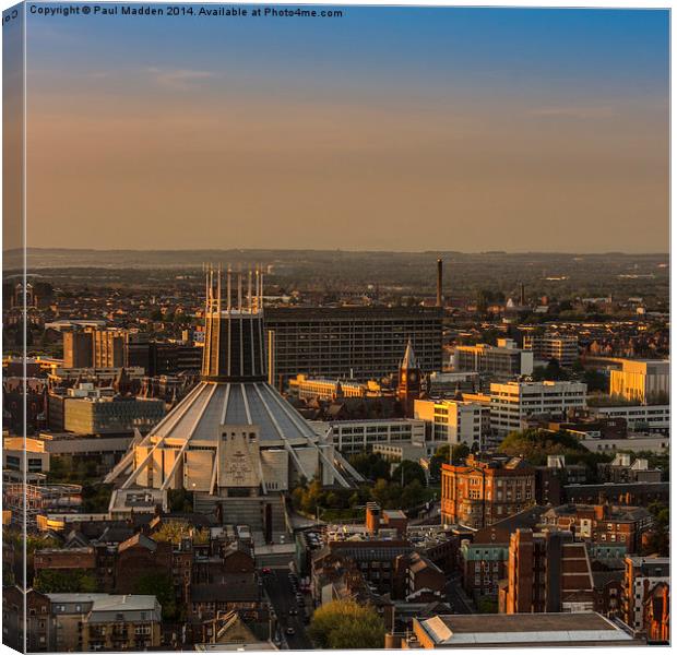 Liverpool Metropolitan Cathedral Canvas Print by Paul Madden