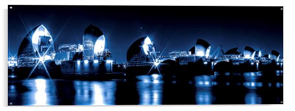  Thames barrier Acrylic by jim wardle