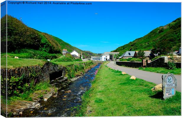  Boscastle Ten Years After The Flood  Canvas Print by Richard Hall