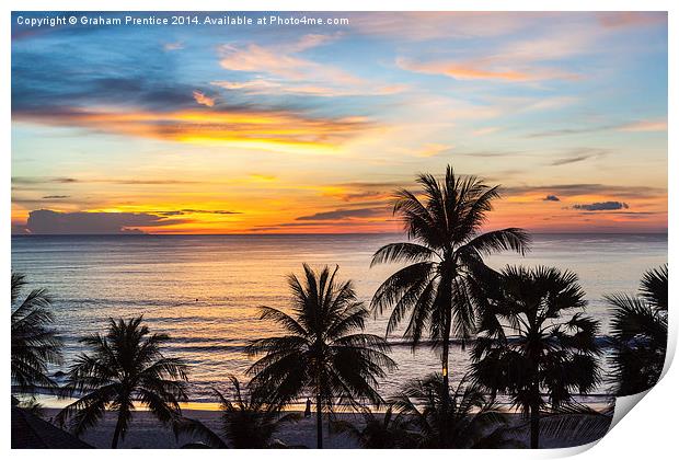  Sunset in Paradise Print by Graham Prentice