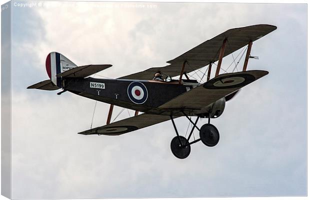  Sopwith Pup Replica Airplane in Flight Canvas Print by Philip Pound