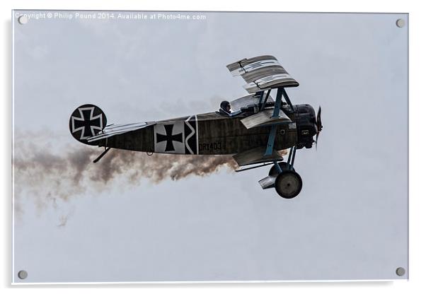  World War One Fokker DR1 403 Triplane Replica Pla Acrylic by Philip Pound