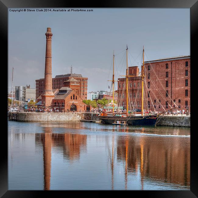  Pump House - Albert Dock Liverpool Framed Print by Steve H Clark