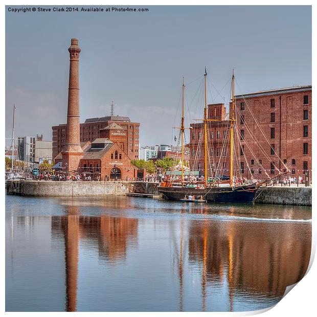  Pump House - Albert Dock Liverpool Print by Steve H Clark