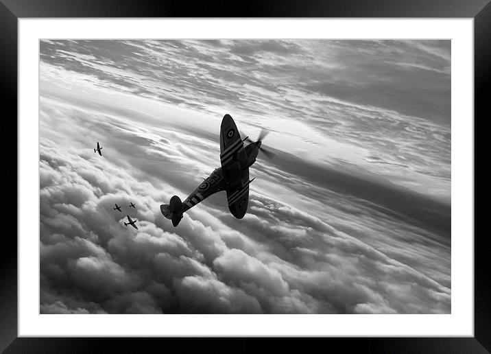  Fighter Sweep Framed Mounted Print by J Biggadike