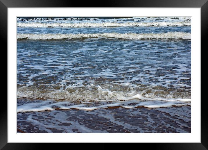  Gentle lapping seascape in North wales. Framed Mounted Print by Frank Irwin