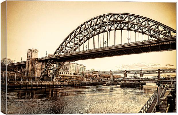 Newcastle Tyne Bridge Canvas Print by Kevin Tate