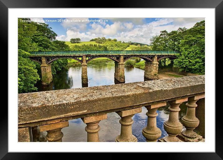  Bridges Over The River Lune Framed Mounted Print by Gary Kenyon