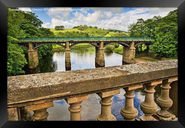  Bridges Over The River Lune Framed Print by Gary Kenyon