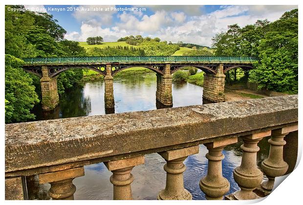  Bridges Over The River Lune Print by Gary Kenyon