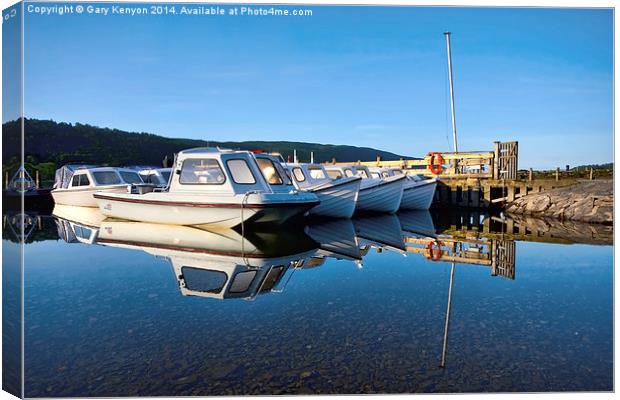  Coniston Reflections Canvas Print by Gary Kenyon