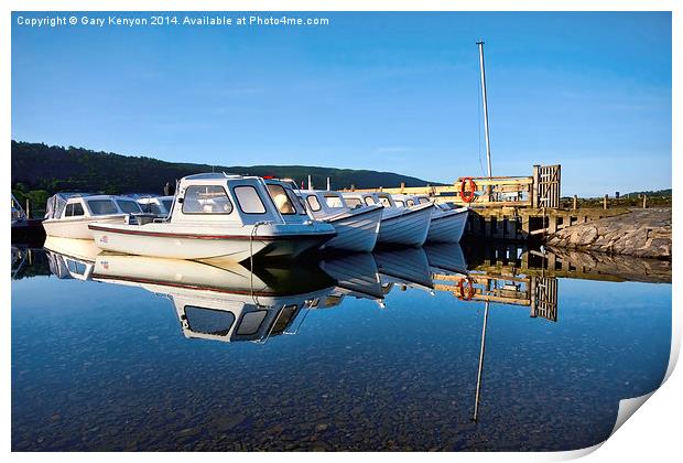  Coniston Reflections Print by Gary Kenyon