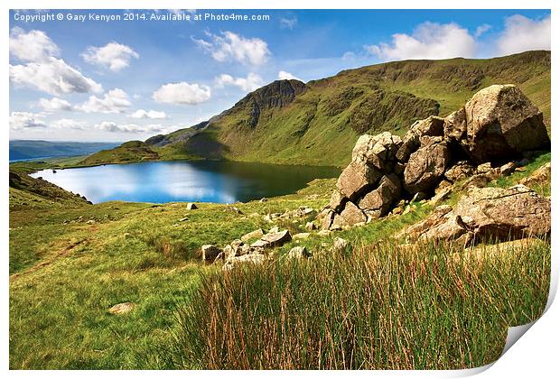  Leverswater Old Man Of Coniston Print by Gary Kenyon