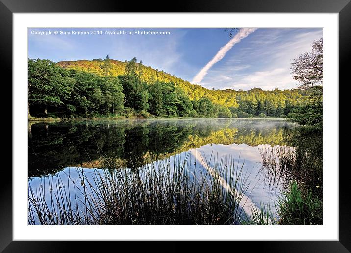  Misty Waters Of Yew Tree Tarn Framed Mounted Print by Gary Kenyon
