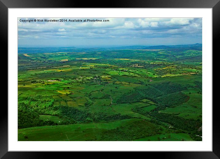  Rural England from 2000 Feet Framed Mounted Print by Nick Wardekker
