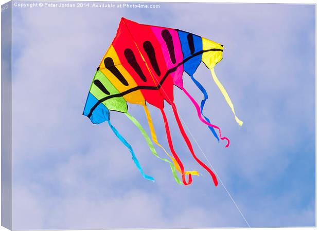  Kite Flying Canvas Print by Peter Jordan