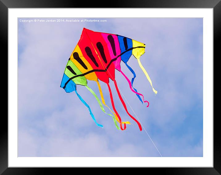  Kite Flying Framed Mounted Print by Peter Jordan