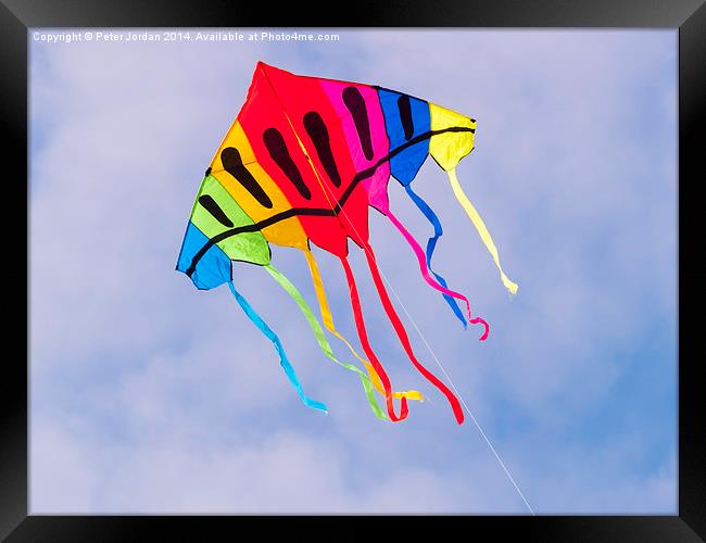  Kite Flying Framed Print by Peter Jordan