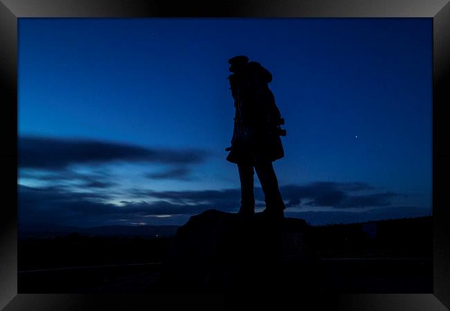  David Stirling memorial at dusk Framed Print by Garry Quinn