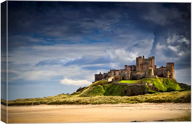 Bamburgh Castle Canvas Print by Kevin Tate