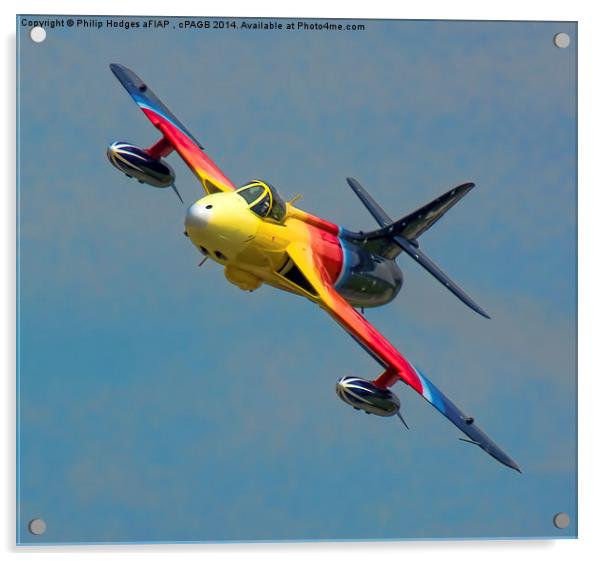  Hawker Hunter F58A  " Misdemeanor " Acrylic by Philip Hodges aFIAP ,