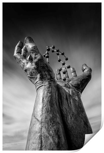  Ramsgate - Hands and Molecule Print by Ian Hufton