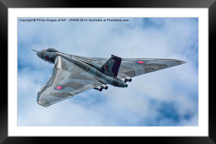  Avro Vulcan B2 Framed Mounted Print by Philip Hodges aFIAP ,