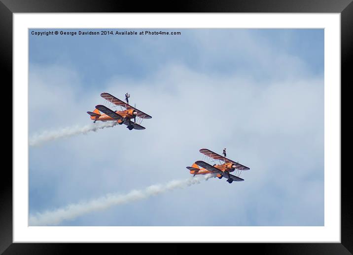  Wingwalkers Framed Mounted Print by George Davidson