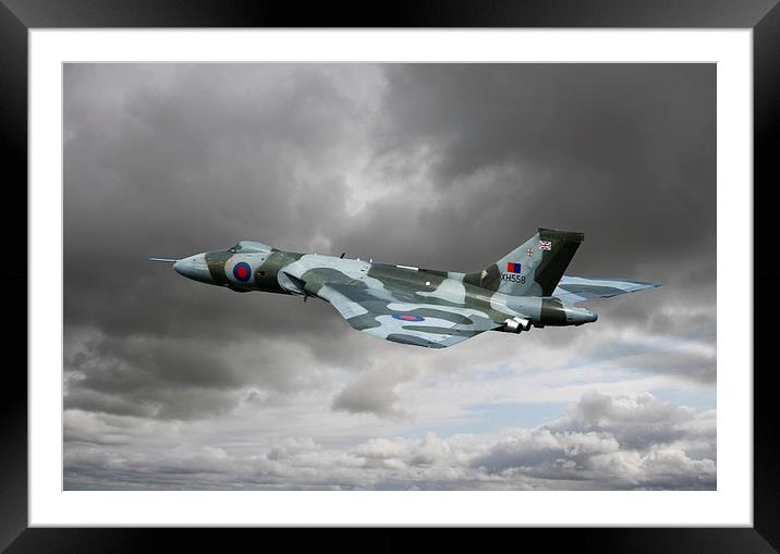  Avro Vulcan XH558 Framed Mounted Print by Tony Bates