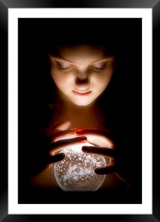  Crystal Ball Framed Mounted Print by Dennis Kilby