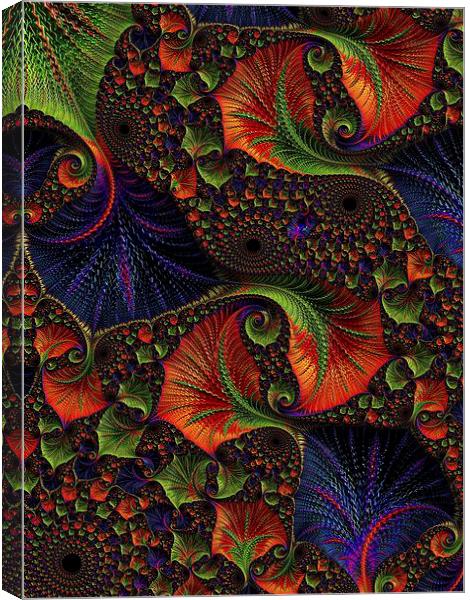  Fractal Embroidery Canvas Print by Amanda Moore