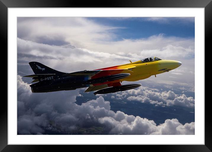 Miss Demeanour in flight Framed Mounted Print by Oxon Images