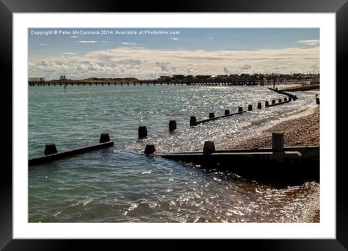 High Tide at Shoreham Harbour Framed Mounted Print by Peter McCormack