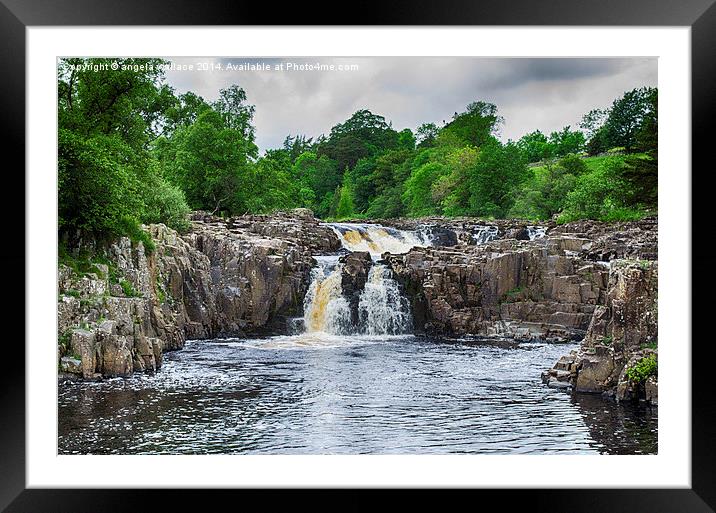  LOW FORCE WATERFALLS Framed Mounted Print by Angela Wallace