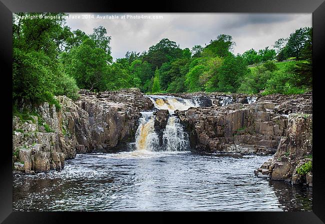  LOW FORCE WATERFALLS Framed Print by Angela Wallace