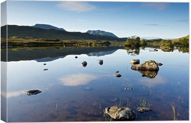  Rannoch Moor in the summer Canvas Print by Stephen Taylor
