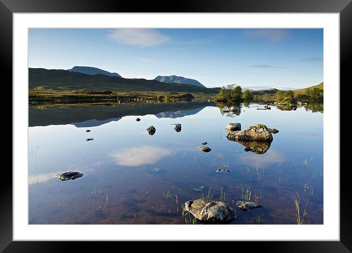  Rannoch Moor in the summer Framed Mounted Print by Stephen Taylor
