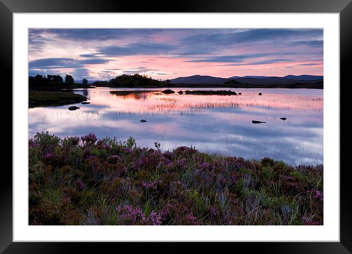 Loch Ba Sunrise Framed Mounted Print by Stephen Taylor