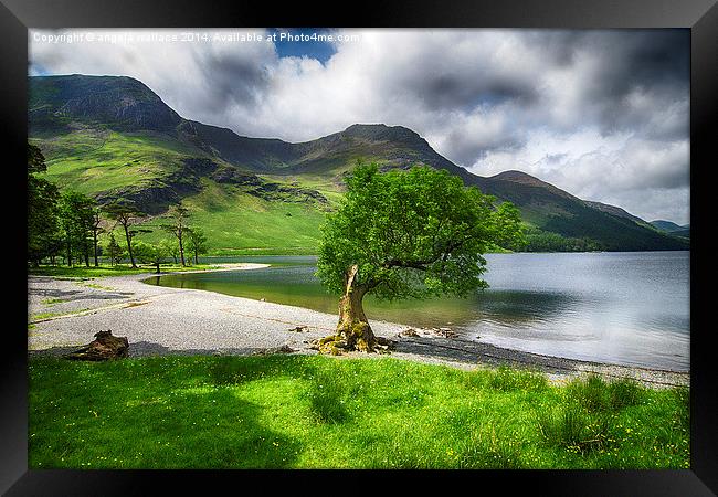 Bow to Buttermere  Framed Print by Angela Wallace