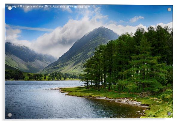  Clouds upon Buttermere Acrylic by Angela Wallace