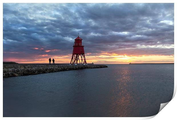  south shields groyne Print by Northeast Images
