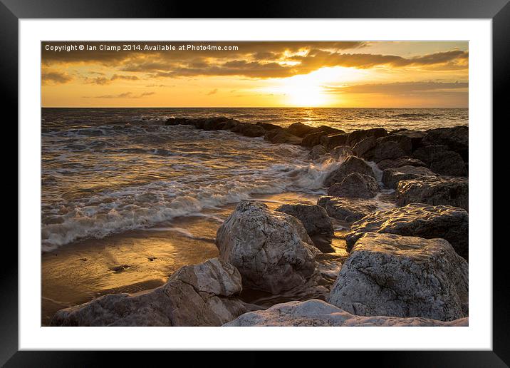  Golden light Framed Mounted Print by Ian Clamp