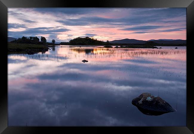  Loch Ba at dawn Framed Print by Stephen Taylor
