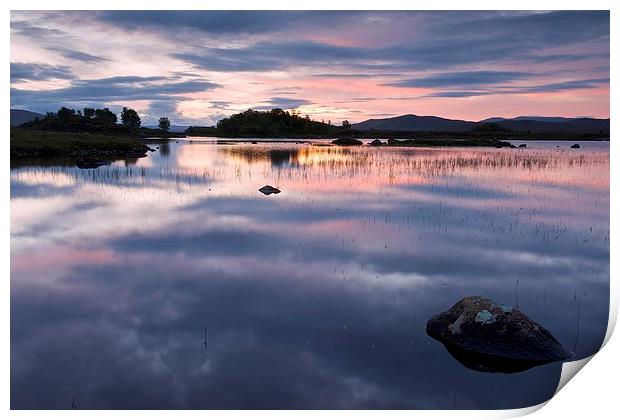  Loch Ba at dawn Print by Stephen Taylor