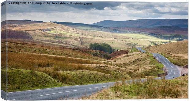  Moorland road Canvas Print by Ian Clamp