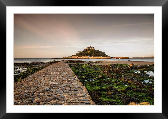  Early Light at St Michael's Mount Framed Mounted Print by Bob Small
