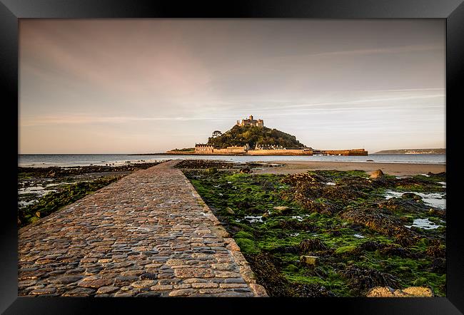  Early Light at St Michael's Mount Framed Print by Bob Small