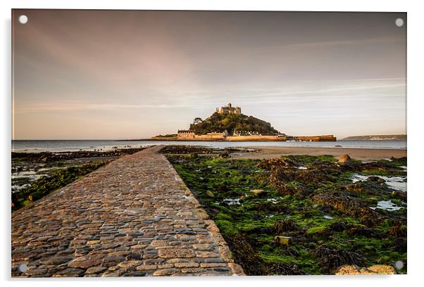  Early Light at St Michael's Mount Acrylic by Bob Small